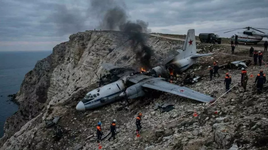 Russia Plane Crash: Military Antonov An-26 Crashes in Crimea, All 29 On Board Dead Russia Plane Crash: Military Antonov An-26 Crashes in Crimea, All 29 On Board Dead