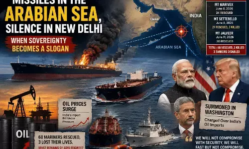 Missiles in the Arabian Sea, Silence in New Delhi When Sovereignty Becomes a Slogan Missiles in the Arabian Sea, Silence in New Delhi When Sovereignty Becomes a Slogan