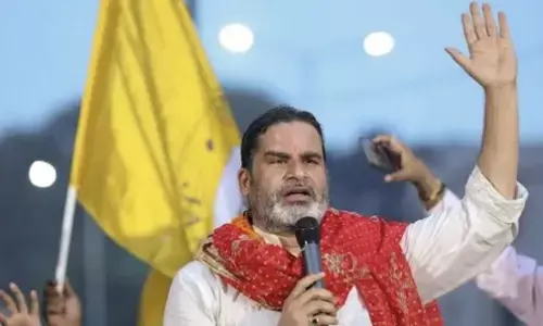 Jan Suraaj founder Prashant Kishor after winning the Bankipur Assembly by-election in Bihar.