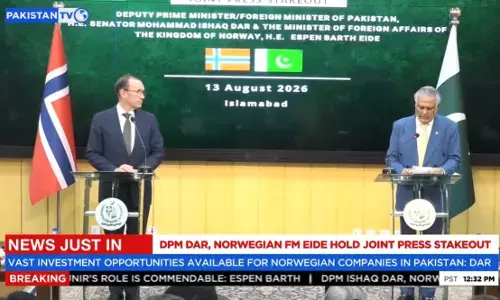 Norway Foreign Min. Says He Discussed J&K With Pakistan Counterpart Norway Foreign Min. Says He Discussed J&K With Pakistan Counterpart