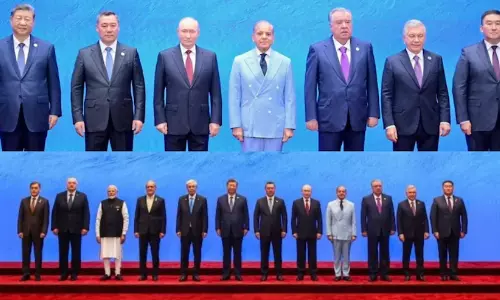 PM Modi Cropped Out of SCO Pic For Shehbaz Sharif To Take Centre Stage