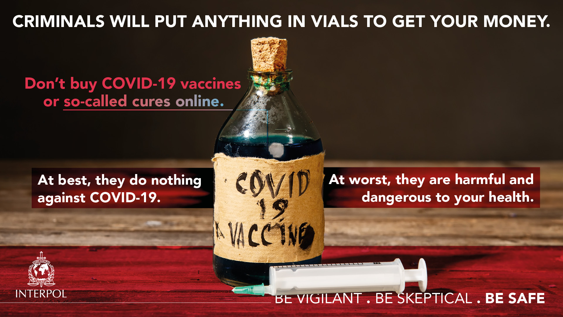 Don’t buy Covid-19 vaccines, cures online: Interpol