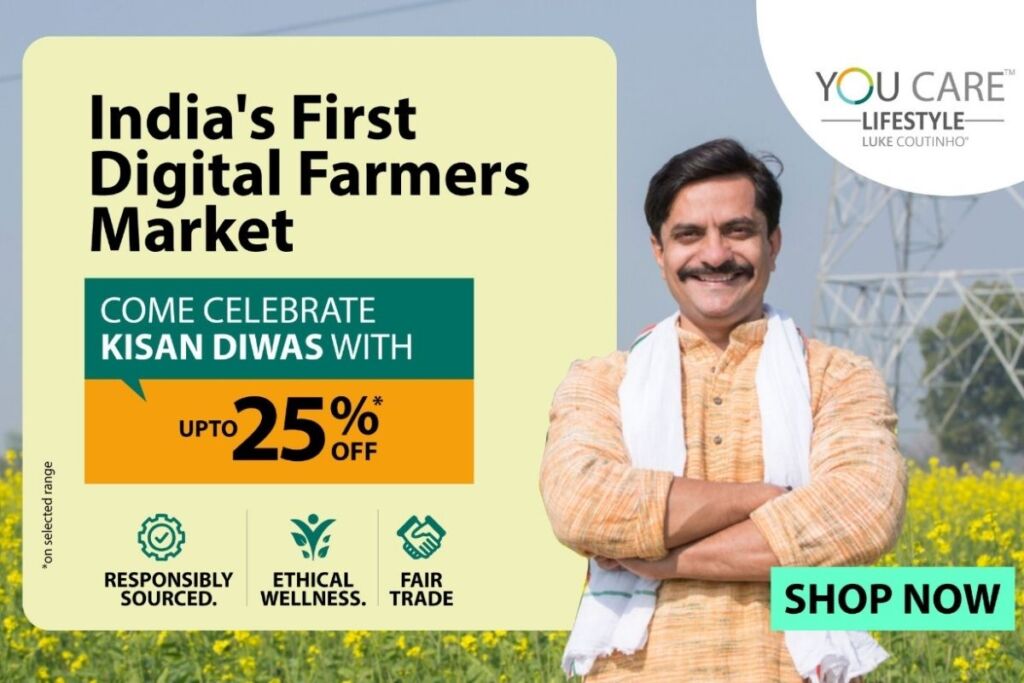 You Care Lifestyle by Luke Coutinho, India’s first Digital Farmers Market celebrates Kisan Divas 2021 You Care Lifestyle by Luke Coutinho, India’s first Digital Farmers Market celebrates Kisan Divas 2021