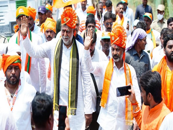 Union Minister Prahlad Patel takes part in Padyatra to end KCRs corrupt rule in Telangana