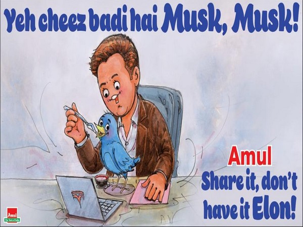 Ye cheez badi hai Musk, Musk!: Amul shares quirky doodle on Elon Musks Twitter takeover