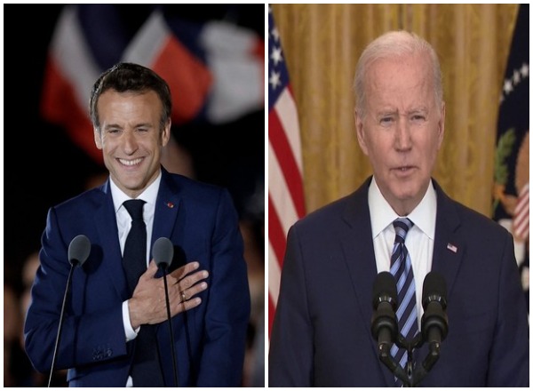 Biden congratulates Frances Macron on reelection