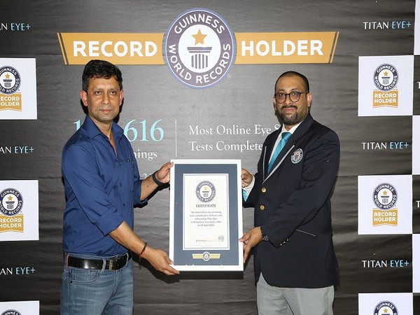 Titan Eye+ raises awareness of eye health issues by creating a New GUINNESS WORLD RECORDS™ Title; conducts 1 lakh eye tests in 24 hours
