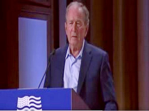 ...unjustified invasion of Iraq, I mean of Ukraine: George Bush in another goof-up