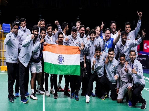 Anurag Thakur congratulates Indian mens badminton team for winning first-ever Thomas Cup trophy