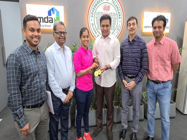 Telangana Minister KTR congratulates table tennis player Sreeja Akula for winning first-ever womens national cship for state