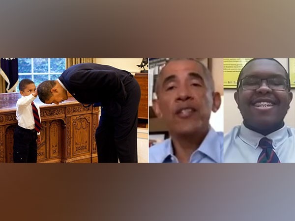 Barack Obama virtually reunites with boy from viral Hair like mine photo