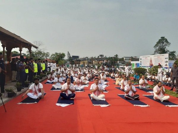 Assam: Thousands participate in Yoga Utsav in Sivasagar