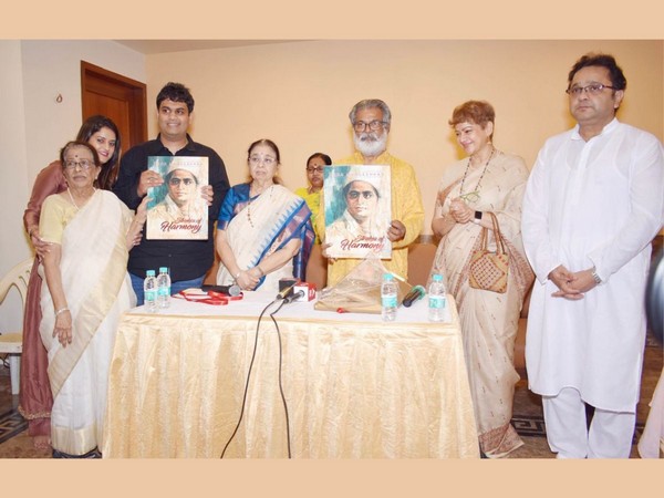 Strokes of Harmony, a coffee table book on paintings by singer Usha Mangeshkar and the Mangeshkar family released in Mumbai