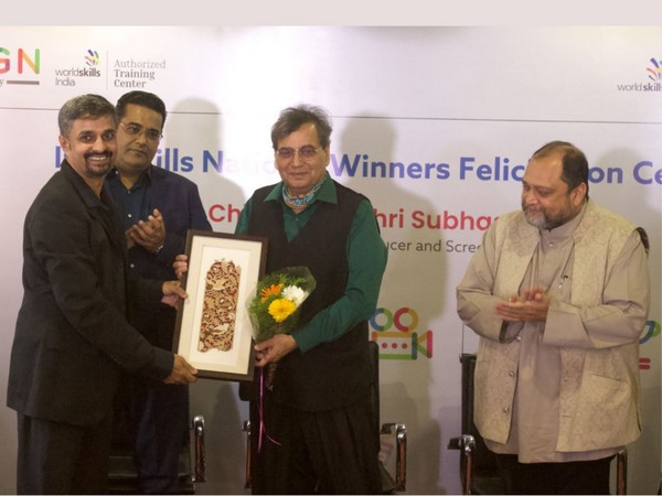 Bollywoods ace filmmaker Subhash Ghai felicitates winners of the India Skill competition from Design Skill Academy in Pune