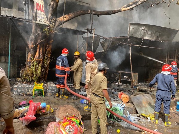 Fire breaks out at shop in Delhis Jhandewalan Cycle Market