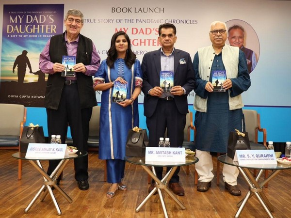 Author Divya Gupta Kotawala launched her first book "My Dads Daughter" in memory of her father, at India International Center Delhi