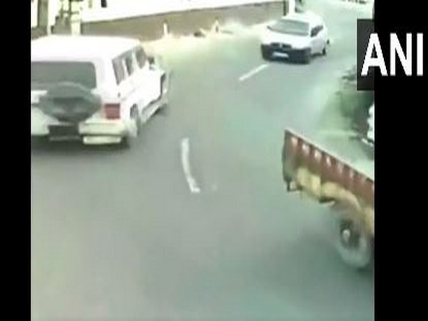CCTV footage shows two cars trailing Sidhu Moose Walas vehicle moments before he was shot dead