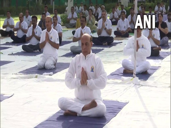Yoga is Indias heritage, says Rajnath Singh on International Yoga Day