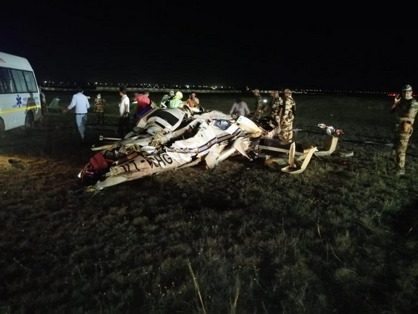 Helicopter crashes at airport in Chhattisgarhs Raipur, two pilots killed