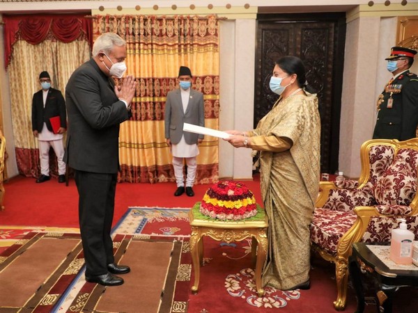 Indias new envoy Naveen Srivastava presents credentials to Nepal President