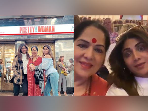 Shilpa Shetty enjoys Pretty Woman musical with her pretty women