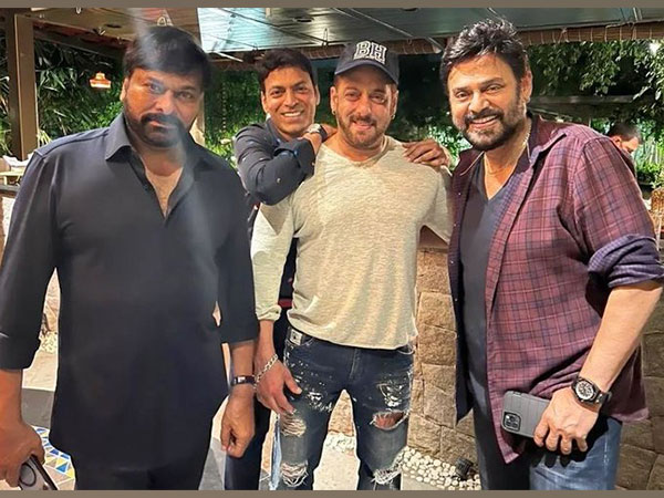 Salman Khans snap with South stars Chiranjeevi, Venkatesh goes viral, fan says Picture Perfect