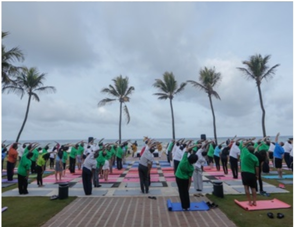 International Day of Yoga:WHO lead efforts to celebrate health benefits
