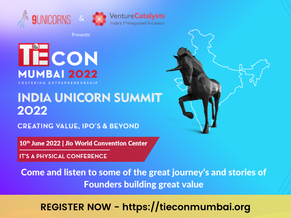 TiE Mumbai to host TiEcon 2022- Indias largest Unicorn Summit at the Jio World Convention Centre in Mumbai