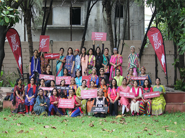 Cardiac patients, baby-wearing mothers, cancer survivors and saree-clad women come together for the "Lifelong Fight Lazy Run" with Milind Soman