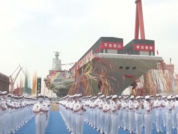 Chinas PLA Navy launches its third aircraft carrier