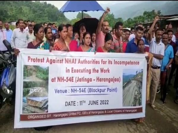 Locals in Assams Dima Hasao protest over condition of NH-27