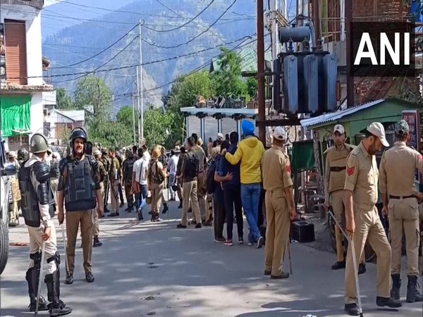 Heavy security forces deployed in Jammus Bhaderwah town after tensions prevailed over social media posts