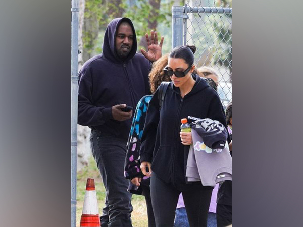 Kim, Kanye spotted together at daughters basketball game