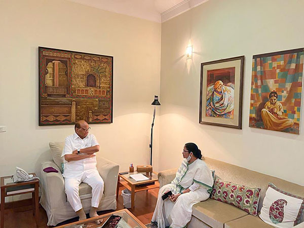 Ahead of Oppn leaders meet, Mamata calls on Sharad Pawar at his Delhi residence