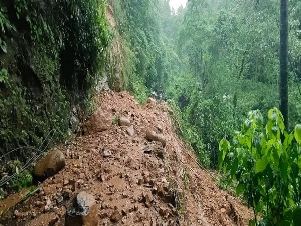 Heavy rainfall triggers landslide in Meghalayas West Jaintia Hills