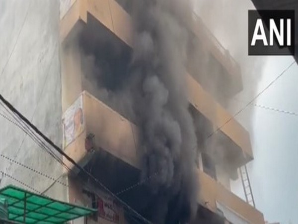Fire breaks out in multi-storey building in Delhis New Ashok Nagar