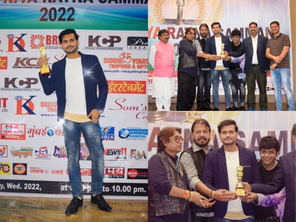 Rahul Varun Alias Rahul Mishra awarded with Rashtriya Ratna Samman by Krishna Chauhan Foundation