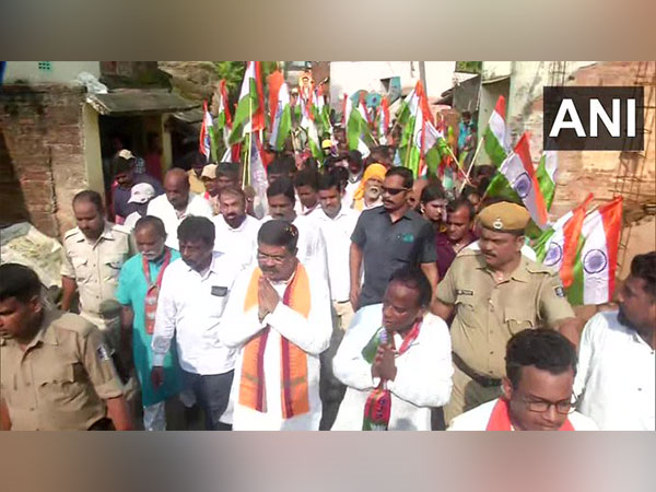 Union minister Dharmendra Pradhan takes part in Tiranga Padyatra in Odishas Dhenkanal
