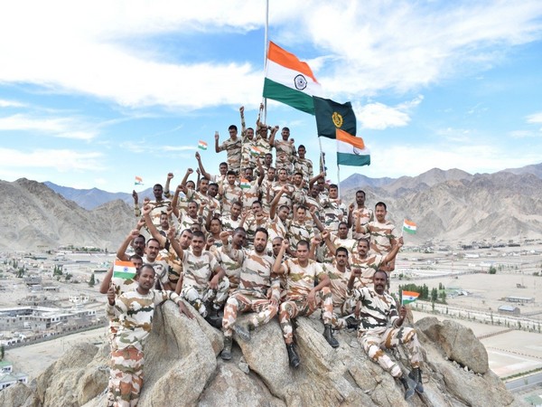Azadi Ka Amrit Mahotsav: ITBP troops wave national flag at 12,000 feet