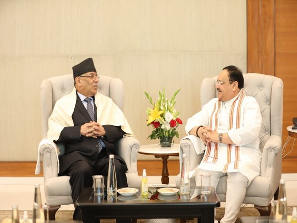 BJP President JP Nadda meets former Nepali PM Prachanda under Know BJP campaign