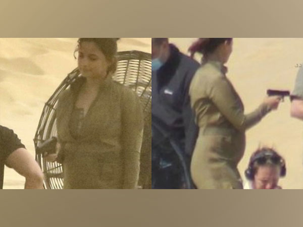 Alia Bhatt flaunts her baby bump on House of Stone sets