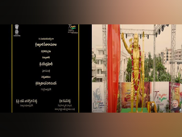 PM Modi unveils freedom fighter Alluris statue in Andhras Bhimavaram