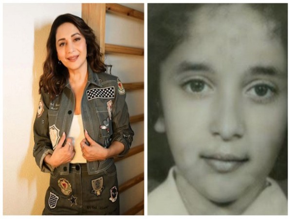 Check out Madhuri Dixits childhood picture shared by her hubby