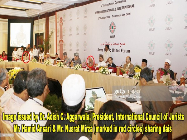 Hamid Ansari, his friends were fraternizing with Pak journalist Mirza at Jama Masjid United Forums Conference, says senior advocate Aggarwala