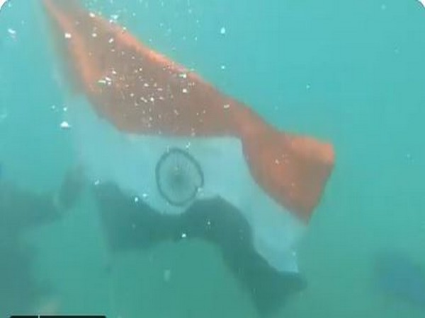 Har Ghar Tiranga campaign: Indian Coast Guard performs underwater flag demo