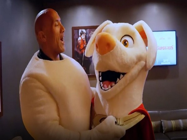 Dwayne Johnson surprises fans at DC League of Superpets screening