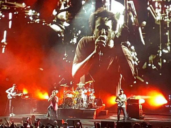 Rage Against the Machine performs after 11 years, protests Roe v. Wade