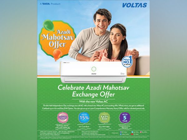 Voltas celebrates Indias 75 years of Independence with Azadi Mahotsav offer; launches a bouquet of attractive offers