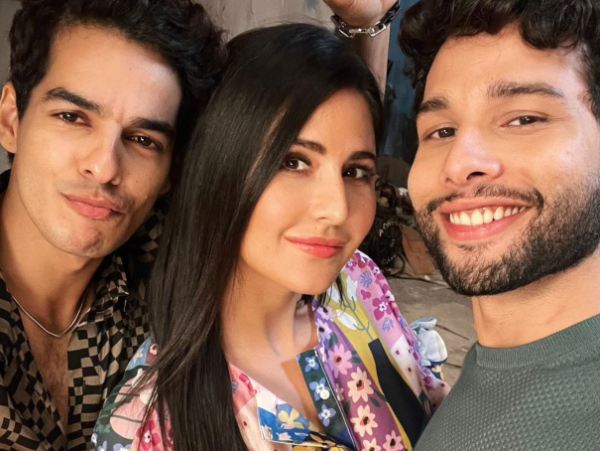 Katrina Kaif reunites with her Phone Bhoot boys Ishaan Khatter and Siddhant Chaturvedi
