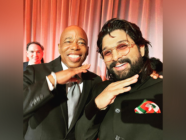 Allu Arjun strikes famous Pushpa pose with New Yorks Mayor Eric Adams
